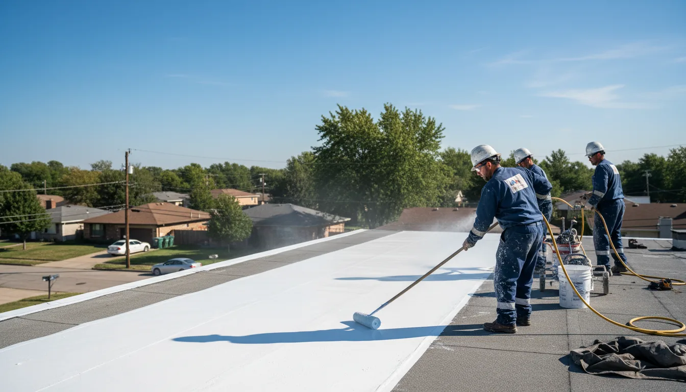 Commercial roof coating in Maple City, MI near me
